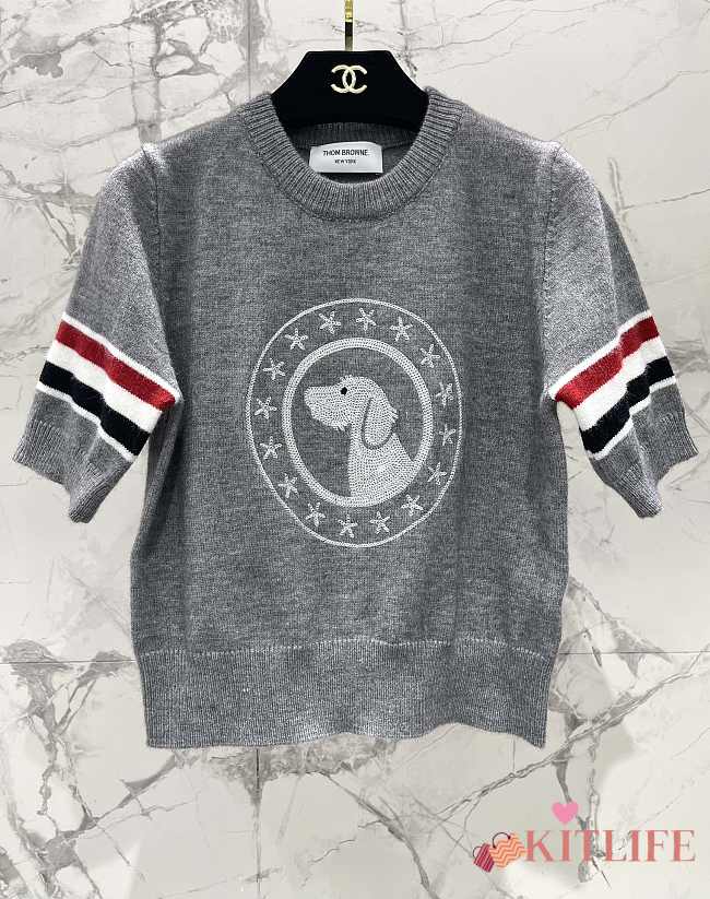 kitlife Thombrowne Cotton T-shirt gray 01 - 1