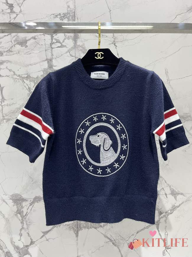 kitlife Thombrowne Cotton T-shirt blue 01 - 1