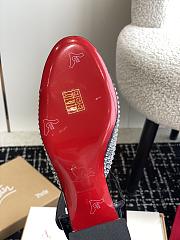 kitlife Christian Louboutin Miss Jane Crystals Black Patent Leather 55mm Pumps  - 4