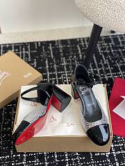 kitlife Christian Louboutin Miss Jane Crystals Black Patent Leather 55mm Pumps  - 6