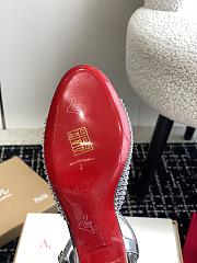 kitlife Christian Louboutin Miss Jane Crystals White Patent Leather 55mm Pumps - 6