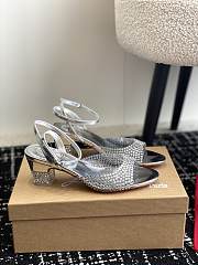 kitlife Christian Louboutin Miss Jane Crystals White Patent Leather 55mm Pumps - 3