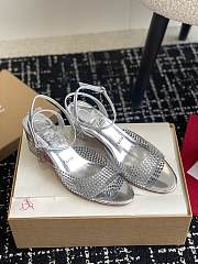 kitlife Christian Louboutin Miss Jane Crystals White Patent Leather 55mm Pumps - 2