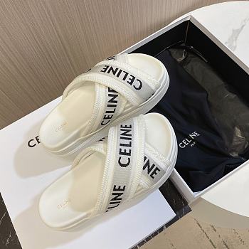 kitlife Celine Block slides White