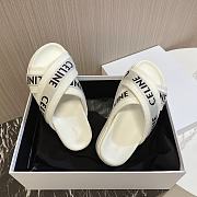 kitlife Celine Block slides White - 6