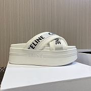 kitlife Celine Block slides White - 5