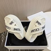 kitlife Celine Block slides White - 4