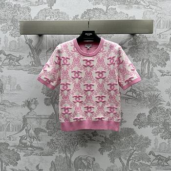 kitlife Chanel Cotton T-shirt pink