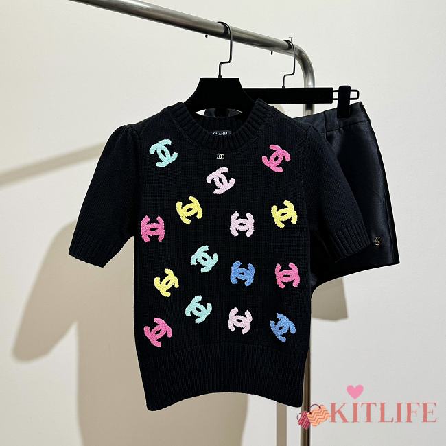 kitlife Chanel Cotton T-shirt black - 1