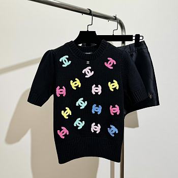 kitlife Chanel Cotton T-shirt black