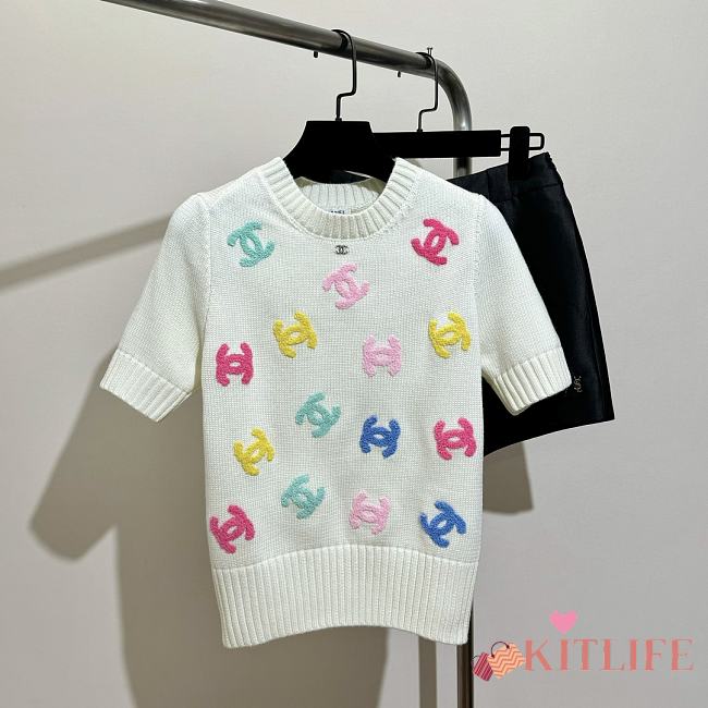 kitlife Chanel Cotton T-shirt white - 1