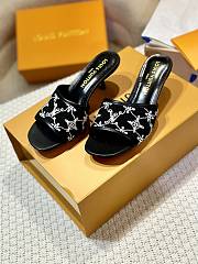 kitlife Louis Vuitton Neo Revival Flat Mule Black - heels 5.5cm - 4