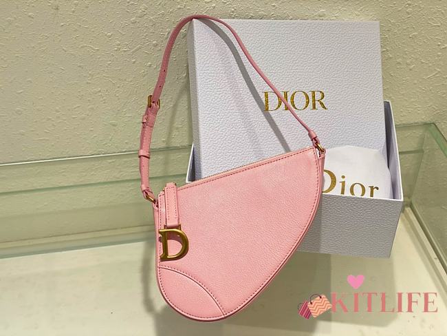 kitlife Dior Saddle Pouch Pink bag -20x15x4cm - 1