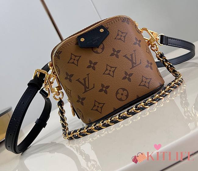 kitlife Louis Vuitton Nicolas Ghesquiè Monogram Reverse Just In Case brown bag - 13 x 14 x 11cm - 1