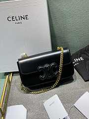 kitlife celine Cuir Triomphe black bag - 20x10x4cm - 1