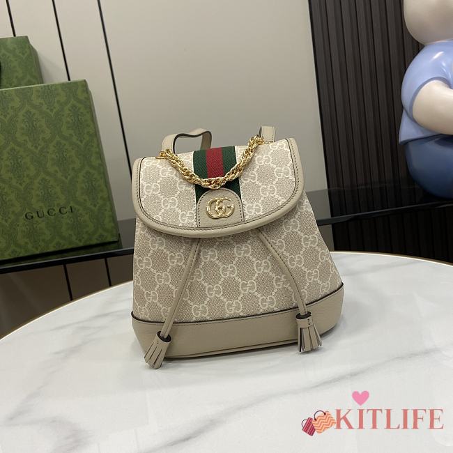 kitlife Gucci Ophidia Mini Backpack Beige - 20.5 x 20 x 12 cm  - 1