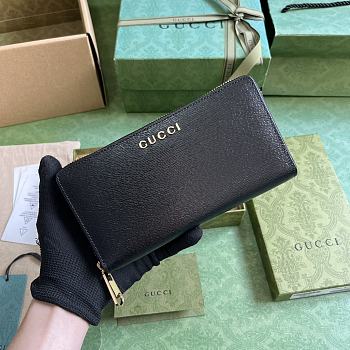 kitlife GUCCI Gucci Script Zip-Around Wallet - 20x 12.5x4cm