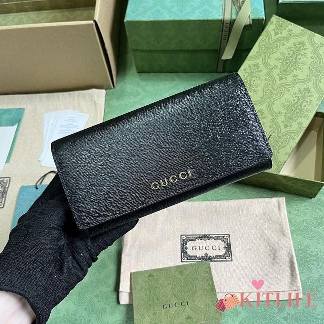 kitlife Gucci Script wallet black - 19x 10x 3.5cm - 1