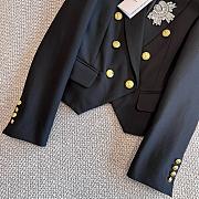 kitlife Balmain 6-button cinched-waist jacket Black  - 5