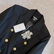 kitlife Balmain 6-button cinched-waist jacket Black  - 2