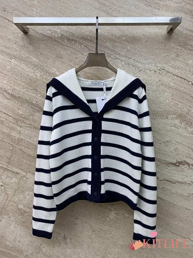kitlife Dior Marinière Cardigan Navy Blue - 1