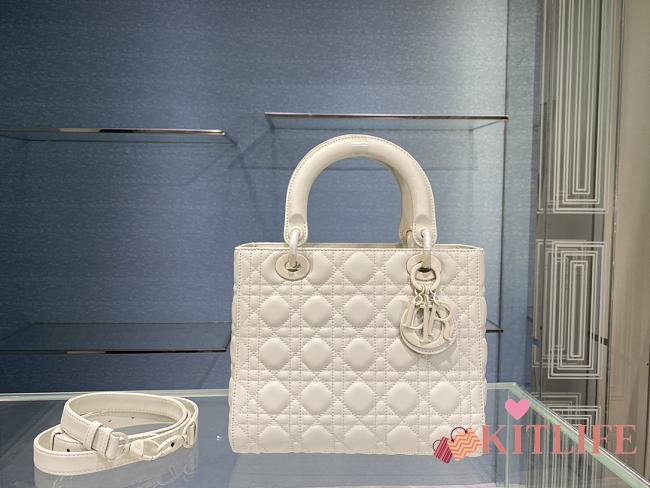 Kitlife Dior lady white bag -  24x12x20 cm - 1