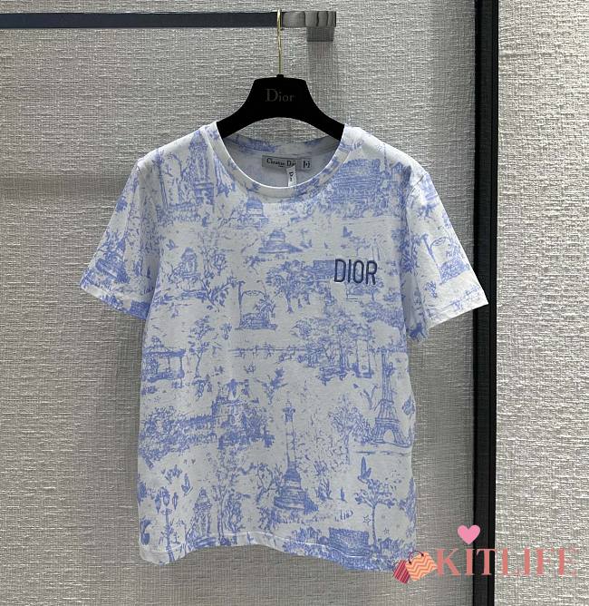 Kitlife Dior Cotton T-shirt blue - 1