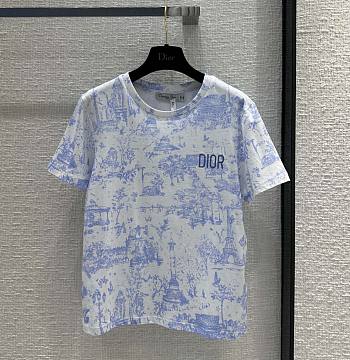 Kitlife Dior Cotton T-shirt blue