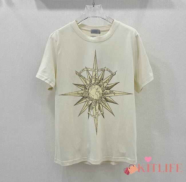 Kitlife Dior Cotton T-shirt beige - 1
