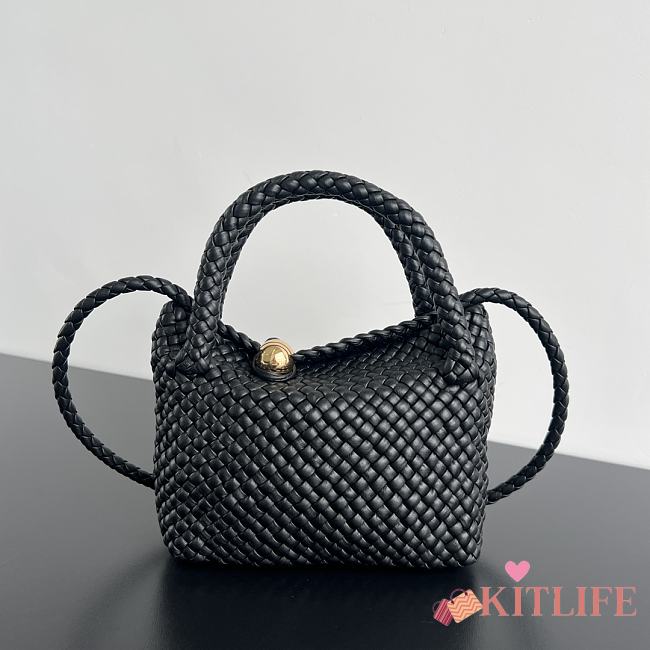 kitlife BOTTEGA VENETA Mini Tosca Tricolour Leather Bag Black  - 20x15.5x7cm - 1