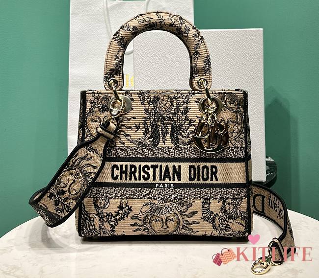 Kitlife Dior lady brown bag - 24x11x20 cm - 1