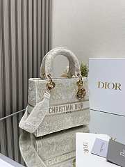 Kitlife Dior Lady D-life beige bag - 24x20x11cm - 2