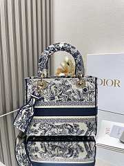 Kitlife Dior Lady D-life blue bag - 24x20x11cm - 2