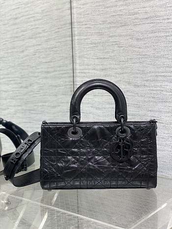 kitlife Dior lady D-Joy Black bag - 26x8x15cm