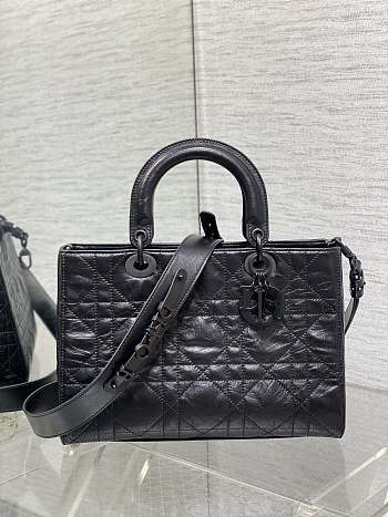 kitlife Dior lady D-Joy Black bag - 30x13x20cm