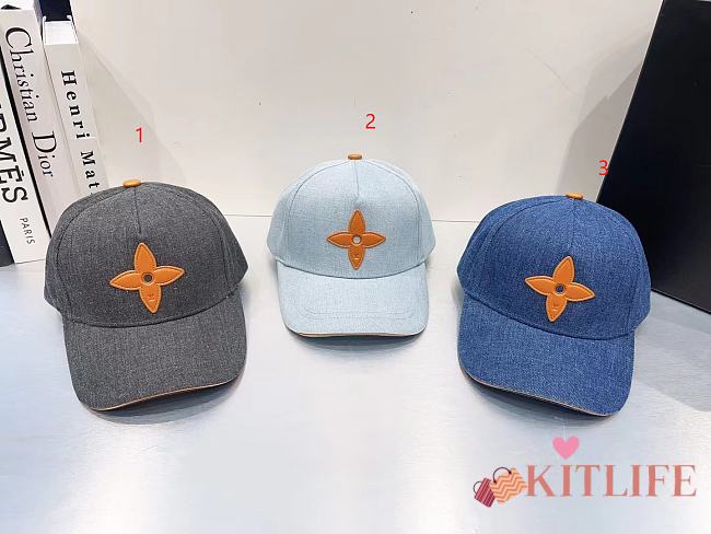 Kitlife Louis Vuitton Uptown Cap Denim Blue hat - 1