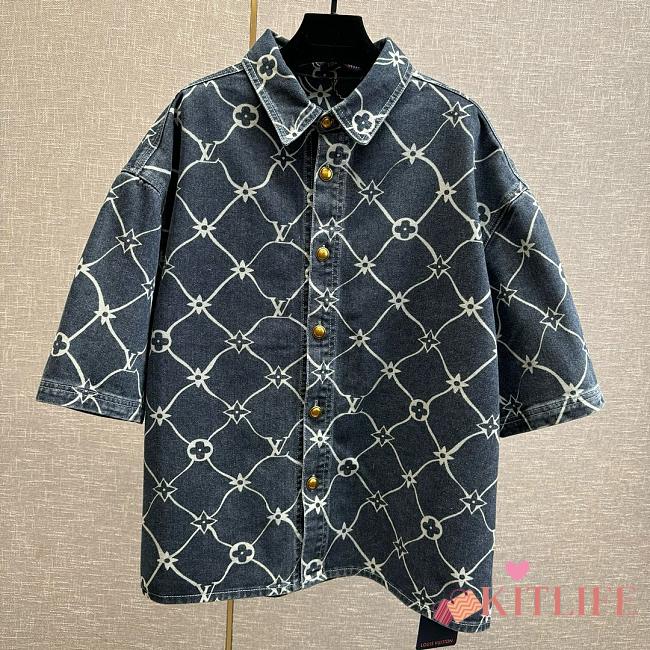 Kitlife Louis Vuitton T-shirt men denim - 1