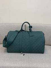 kitlife Louis Vuitton LV Keepall 50 green leather bag - 50x29x23 cm - 4