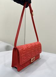 kitlife Fendi Women's Baguette red Handbags - 21x5x11.5 cm - 5