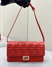 kitlife Fendi Women's Baguette red Handbags - 21x5x11.5 cm - 3