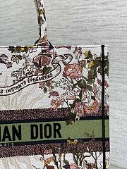 Kitlife Dior Large Book Tote Ecru Multicolor Dior 4 Saisons Automne Soleil Embroidery bag - 42x18x35 cm - 4