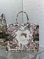 Kitlife Dior Large Book Tote Ecru Multicolor Dior 4 Saisons Automne Soleil Embroidery bag - 42x18x35 cm - 2