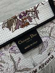 Kitlife Dior Large Book Tote Ecru Multicolor Dior 4 Saisons Automne Soleil Embroidery violet bag - 42x18x35 cm - 3