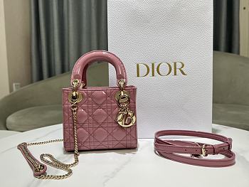 Kitlife dior lady pink bag - 17 x 15 x 7 cm