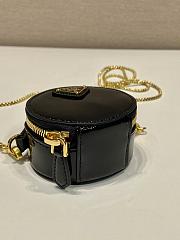 Kiltife Prada Patent leather mini pouch black bag - 8x7.2x3.5cm - 4