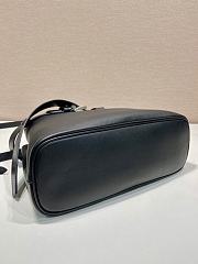 kitlife Prada Buckle Large Leather Handbag With Belt black - 37x27x14cm - 4