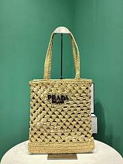 kitlife Prada crochet brown bag - 30x29.5cm - 1