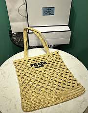 kitlife Prada crochet brown bag - 30x29.5cm - 2