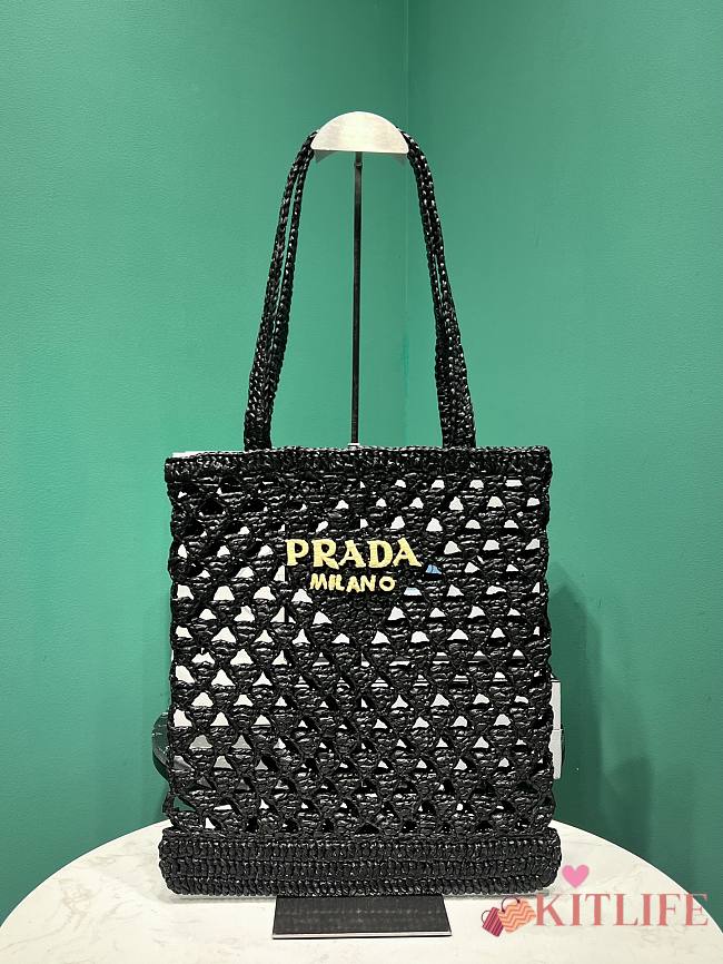 kitlife Prada crochet brown black - 30x29.5cm - 1