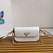 Kitlife PRADA Saffiano Leather Mini-Bag white - 10 x 20 x 4cm - 1